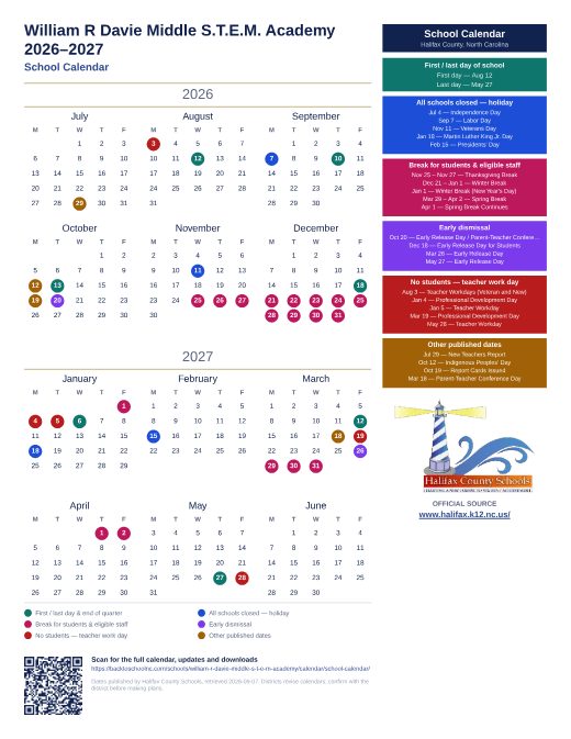 School Calendar preview