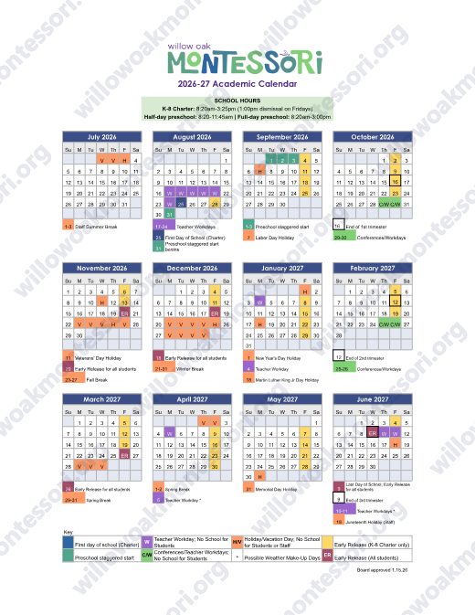 2026-2027 Calendar preview