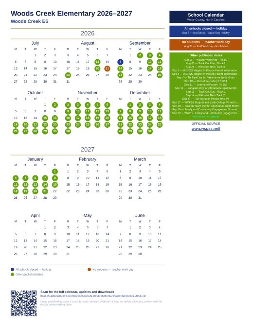 Woods Creek ES preview