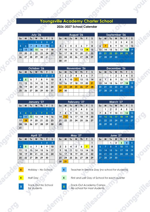 2026-2027 Calendar preview